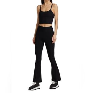 Year of Ours Black Flare Leggins Ribbed Size Small In Great Condition